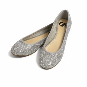 Women's Gianni Bini Silver Ballet Flats